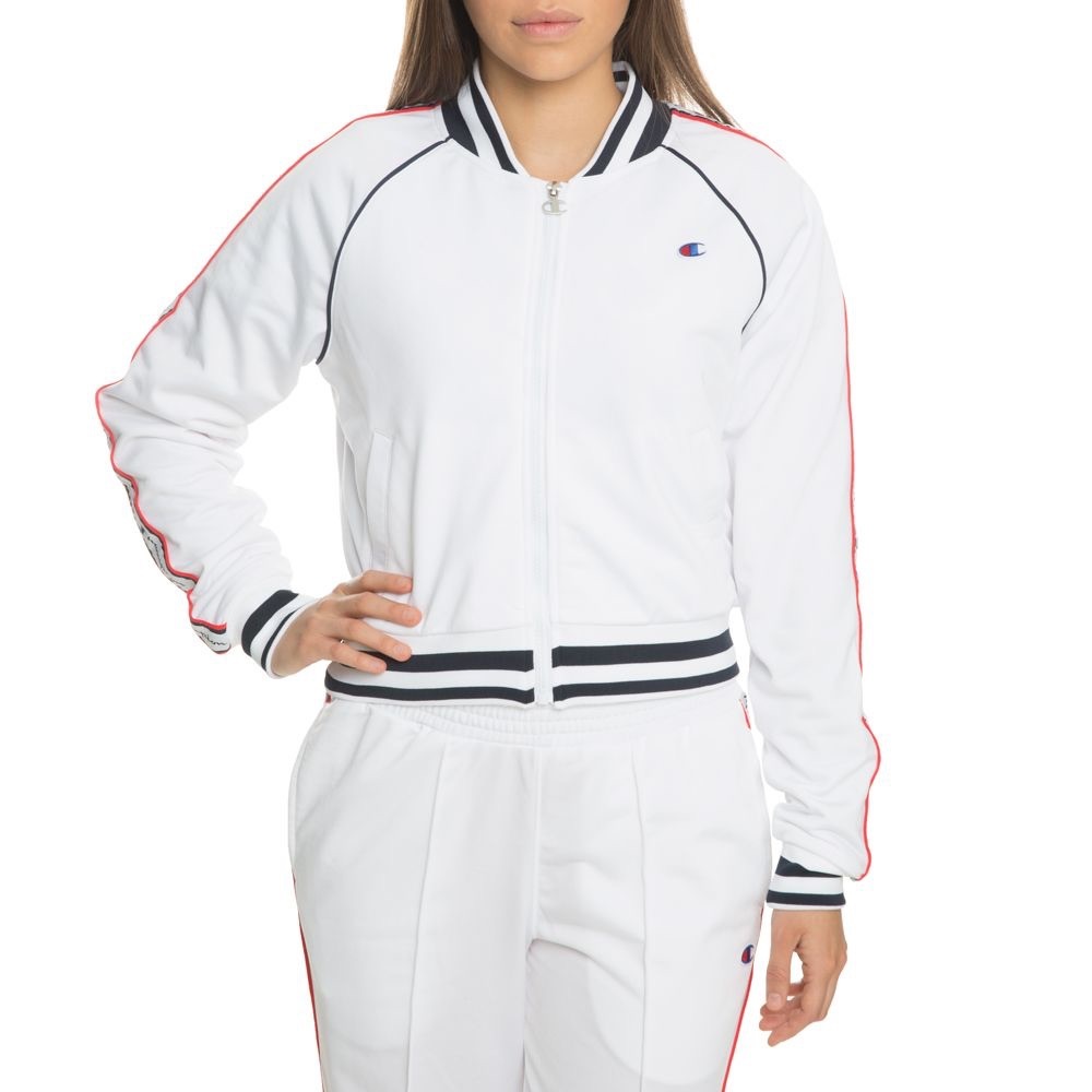 Champion White Track Jacket